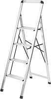 картинка Стремянка MASTER HOUSE Бриена (алюминиевая), 4 ступени, цвет алюминий 84164 от магазина Tovar-RF.ru