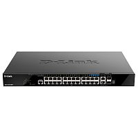 картинка d-link dgs-1520-28mp/a1a управляемый l3 стекируемый коммутатор с 20 портами 10/100/1000base-t, 4 портами 100/1000/2.5gbase-t, 2 портами 10gbase-t и 2 портами 10gbase-x sfp+ (poe-бюджет 370 вт) от магазина Tovar-RF.ru