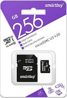 картинка карта памяти smartbuy (sb256gbsdcctv) micro sdxc 256gb cl10 u3 v30 + адаптер от магазина Tovar-RF.ru