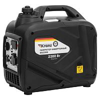 картинка Kranz KR-16-1141 Генератор инверторный KR2200I, 2,2кВт, 230В, 4л, закрытый корпус, ручной старт от магазина Tovar-RF.ru