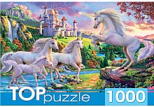 картинка мозаика toppuzzle пазлы 1000 элементов. хтп1000-2177 сказочный мир единорогов пп-00118028 от магазина Tovar-RF.ru