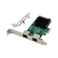 картинка orient xwt-rtl8125l2pe, сетевая карта pci-ex1 v3.0 2xrj45 2.5gbe nic, rtl8125b+asm1806 chipset, 2.5/1 гбит/с, 2 планки крепления (33249) от магазина Tovar-RF.ru