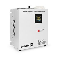 картинка exegate ex291765rus стабилизатор напряжения настенный exegate master av-20000 (20000ва, вход 140-260в, цветной дисплей, выход 220в±8%, кпд 98%, 5 уровней защиты, задержка, усиленный метал.корпус, 1*sc от магазина Tovar-RF.ru