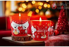 картинка Свеча BARTEK Зимний Плюшевый мишка (Winter Teddy Bear) 115гр в стакане от магазина Tovar-RF.ru