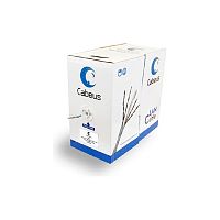 картинка cabeus ftp-4p-cat.5e-patch-gy кабель витая пара ftp (f/utp), категория 5e, 4 пары, 7x0.16 мм (26 awg), многожильный (patсh), серый (305 м) от магазина Tovar-RF.ru