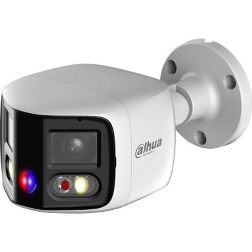 картинка DAHUA DH-IPC-PFW3849SP-A180-E2-AS-PV-0280B Уличная цилиндрическая IP-видеокамера DUO с ИИ и активным сдерживанием 2x 4Мп, 1/2.7” CMOS, моторизованный объектив 2.8мм, видеоаналитика, ИК 25м, LED 25м от магазина Tovar-RF.ru