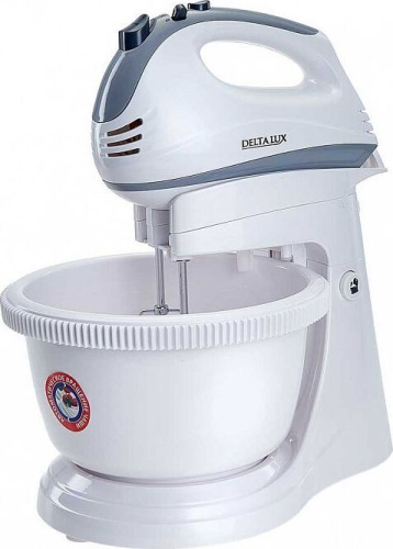 картинка миксер delta de-7901c белый/серый delta lux de-7901c от магазина Tovar-RF.ru