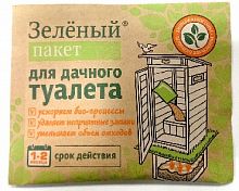 картинка Средство для септиков ДОКТОР РОБИК Зеленый пакет для дачного туалета от магазина Tovar-RF.ru