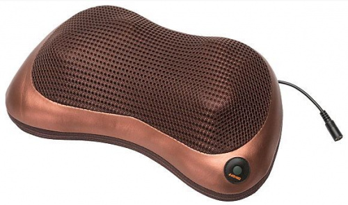 картинка массажная подушка bradex kz 0473 массажная подушка шея, плечи, спина, коричневая от магазина Tovar-RF.ru
