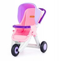 картинка игрушка полесье коляска для кукол прогулочная "anita" 3-х колёсная (розовая) (в пакете) 95206 от магазина Tovar-RF.ru