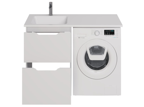 картинка Тумба Bona, 60 см, напольная, 2 ящика, белый глянец от магазина Tovar-RF.ru фото 27