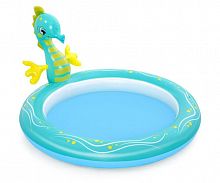 картинка бассейн bestway 53114 бассейн надувной с разбрызгивателем seahorse 188*160*86см (8944)от магазина Tovar-RF.ru