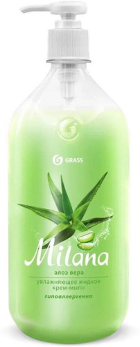 картинка GRASS 126601 Milana алоэ вера с дозатором (флакон 1000мл) от магазина Tovar-RF.ru
