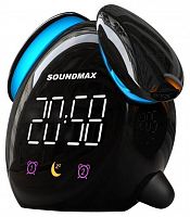 картинка Часы-будильник SOUNDMAX SM-7011(чёрный) от магазина Tovar-RF.ru