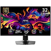 картинка msi 31.5" mag 321upx qd-oled {qd-oled flat 3840x2160 240hz 0.03ms 2xhdmi displayport usb-c tilt swivel height pivot vesa} от магазина Tovar-RF.ru
