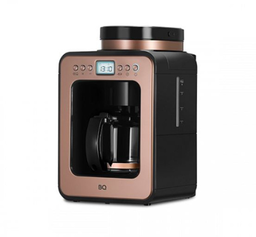 картинка кофеварка капельная со встроенной кофемолкой bq cm7001 розовое золото-черный от магазина Tovar-RF.ru