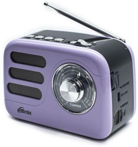 картинка радиоприемник ritmix rpr-033 lavender ritmix rpr-033 lavender от магазина Tovar-RF.ru