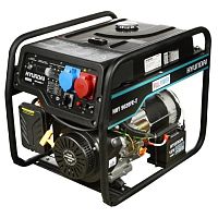 картинка HYUNDAI [HHY 9020FE-T] Генератор бензиновый { Запуск ручной/электро, HYUNDAI IC420, 4-х такт, дв. 16 л.с., 420 см3, 230-400В/50Гц, 6,5 кВт/nom 6,0 кВт, Вес 86 кг } от магазина Tovar-RF.ru