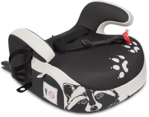картинка детское автомобильное кресло siger kres3996 бустер fix lux гр.iii, енот серый, бежевый siger kres3996 бустер fix lux гр.iii, енот серый, бежевый от магазина Tovar-RF.ru
