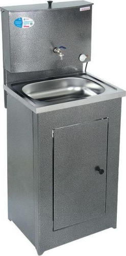 картинка Умывальник АКВАТЕКС бак антикорроз. с ЭВН+мойка пластм. серебро от магазина Tovar-RF.ru