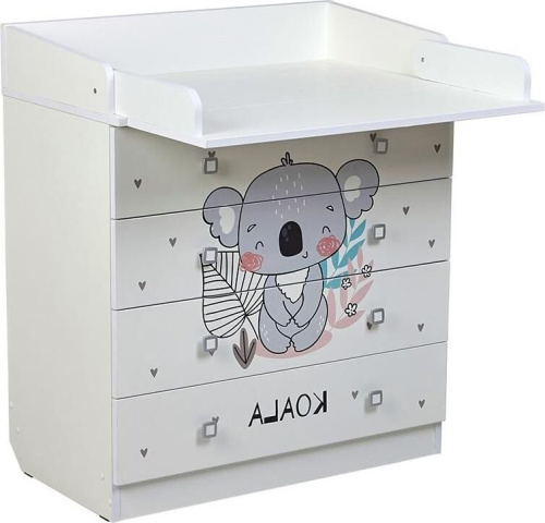 картинка комод фея комод фея 1580 коала, белый (1 кор) фея комод фея 1580 коала, белый (1 кор) от магазина Tovar-RF.ru