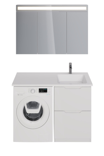 картинка Тумба Bona, 60 см, напольная, 2 ящика, белый глянец от магазина Tovar-RF.ru фото 29