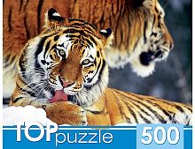картинка мозаика toppuzzle пазлы 500 элементов. кбтп500-6797 два тигра пп-00099002 от магазина Tovar-RF.ru