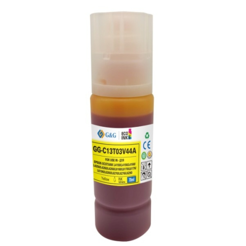 картинка чернила g&g gg-c13t03v44a 101y желтый70мл для epson l4150/l4160/l6160/l6170 от магазина Tovar-RF.ru