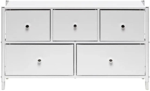 картинка Комод LESET Хайди Комод широкий 5 ящиков, Белый LESET Хайди Комод широкий 5 ящиков, Белый от магазина Tovar-RF.ru