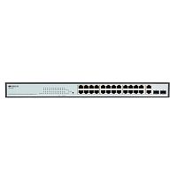картинка origo os1326p/280w/a2a настраиваемый l2 poe-коммутатор 24x100base-tx poe+, 2xcombo 1000base-t/sfp, poe-бюджет 280 вт от магазина Tovar-RF.ru