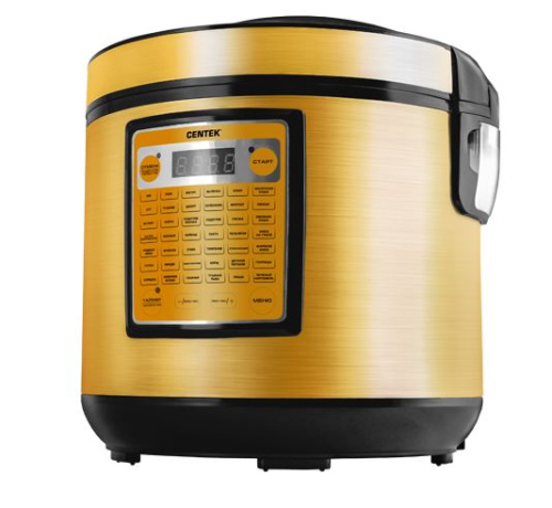картинка мультиварка centek ct-1495 black (золото) от магазина Tovar-RF.ru