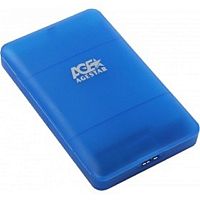 картинка agestar 3ubcp3 (blue) usb 3.0 внешний корпус 2.5" sataiii hdd/ssd usb 3.0, пластик, синий, безвинтовая конструкция от магазина Tovar-RF.ru