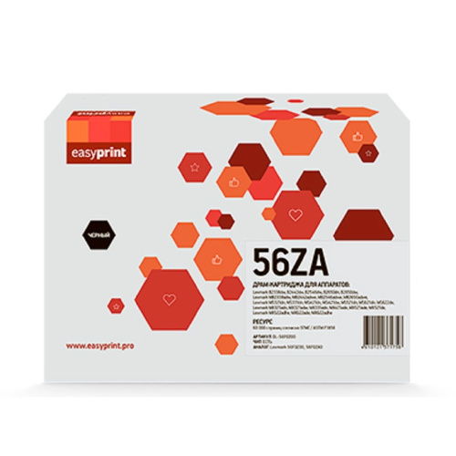 картинка драм-картридж easyprint dl-56f0z00 для lexmark b/mb2338/2442/2546/2650/ms/mx321/421/521/622 (60000 стр.) черный, с чипом 56f0z00/56f0za0 от магазина Tovar-RF.ru