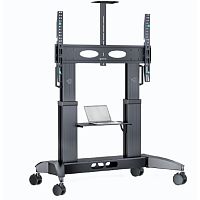 картинка ONKRON TS2821 мобильная стойка для ТВ 70"-110", макс 145 кг, чёрная от магазина Tovar-RF.ru
