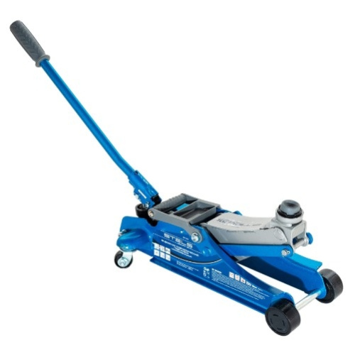 картинка stels домкрат гидравлический подкатной, поворотная рукоятка, 2т low profile, 100-350 мм [51131] от магазина Tovar-RF.ru