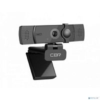 картинка cbr cw 872fhd black, веб-камера с матрицей 5 мп, разрешение видео 1920х1080, usb 2.0, встроенный микрофон с шумоподавлением, автофокус, крепление на мониторе, шторка, длина кабеля 1,8 м, цвет чёрный от магазина Tovar-RF.ru