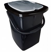 картинка Ведро-туалет PLAST TEAM PT9080ЧЕРН-6РS 22л, черный от магазина Tovar-RF.ru