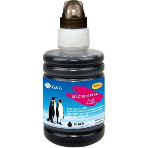 картинка чернила g&g gg-c13t03p14a черный140мл для epson m1100/m1120/m1140/m1170/m1180 магазин Tovar-RF.ru являющийся официальным дистрибьютором в России картинка чернила g&g gg-c13t03p14a черный140мл для epson m1100/m1120/m1140/m1170/m1180 от магазина Tovar-RF.ru