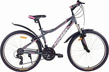 картинка велосипед pioneer favorite 26"/16" gray-black-pink pioneer favorite 26"/16" gray-black-pinkот магазина Tovar-RF.ru