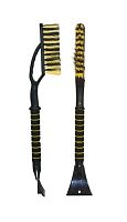 картинка щетка для снега black&blue вв1002 cо скребком поролоновая ручка, цветная (65см) 44383 от магазина Tovar-RF.ru